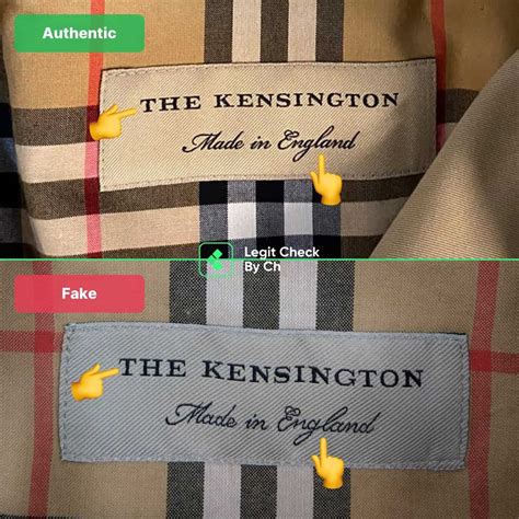 difference between genuine and fake burberry|burberry trench authenticity check.